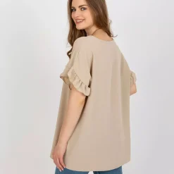 JEANS Lyhythihaiset Paidat Ja Topit>Adela Ciara paita korulla beige