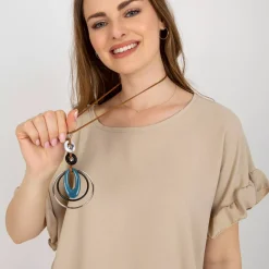 JEANS Lyhythihaiset Paidat Ja Topit></noscript>Adela Ciara paita korulla beige