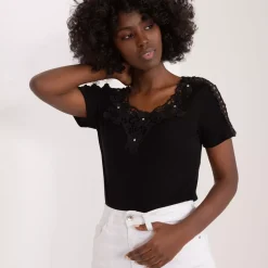 JEANS Lyhythihaiset Paidat Ja Topit>Ambitionfly Jemina t-paita musta
