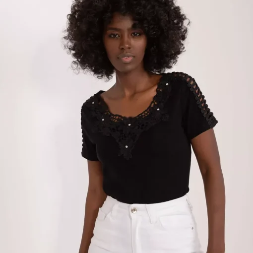 JEANS Lyhythihaiset Paidat Ja Topit>Ambitionfly Jemina t-paita musta