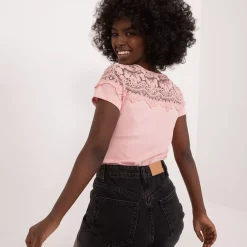JEANS Lyhythihaiset Paidat Ja Topit></noscript>Ambitionfly Louren paita roosa