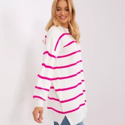 JEANS Neuleet></noscript>Avesome Caro fuksiaraidallinen neulepaita