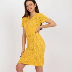 JEANS Neuleet | Minimekot>Badu Becca neulemekko mustard