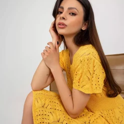JEANS Neuleet | Minimekot></noscript>Badu Becca neulemekko mustard