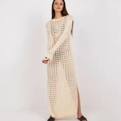 JEANS Neuleet | Maksimekot>Badu Cascade neulemekko light beige