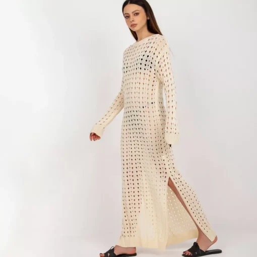 JEANS Neuleet | Maksimekot>Badu Cascade neulemekko light beige