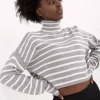 JEANS Neuleet>Badu Laurel Crop neulepaita v.harmaa