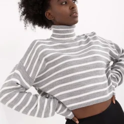 JEANS Neuleet>Badu Laurel Crop neulepaita v.harmaa