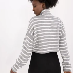 JEANS Neuleet>Badu Laurel Crop neulepaita v.harmaa