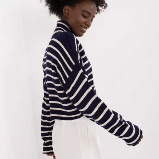 JEANS Neuleet>Badu Laurel Crop neulepaita tummansininen