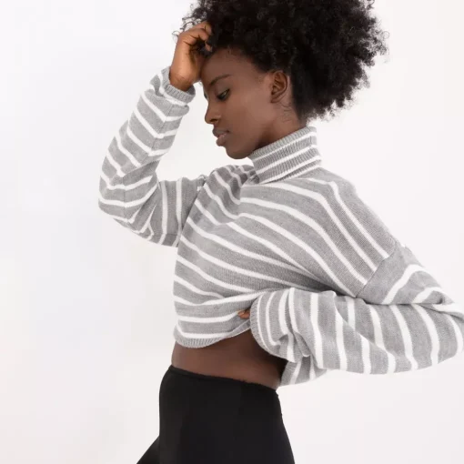 JEANS Neuleet>Badu Laurel Crop neulepaita v.harmaa