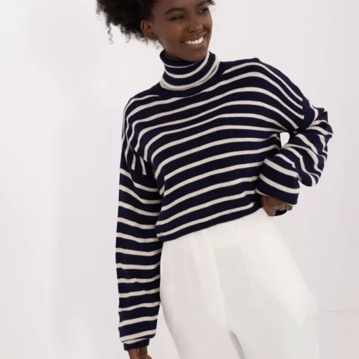 JEANS Neuleet>Badu Laurel Crop neulepaita tummansininen