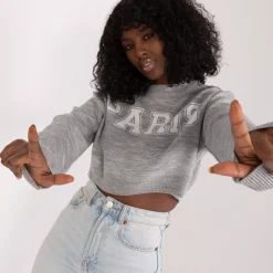 JEANS Pitkähihaiset Paidat | Neuleet></noscript>Badu Melodie neulepaita v.harmaa
