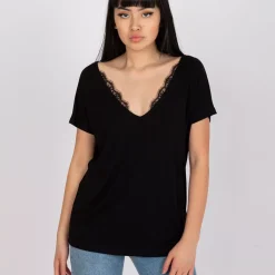 JEANS Lyhythihaiset Paidat Ja Topit>Basic Aileen t-paita musta