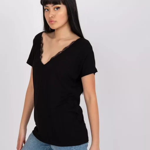JEANS Lyhythihaiset Paidat Ja Topit>Basic Aileen t-paita musta