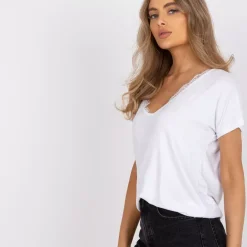JEANS Lyhythihaiset Paidat Ja Topit></noscript>Basic Aileen t-paita valkoinen