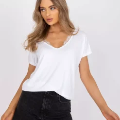 JEANS Lyhythihaiset Paidat Ja Topit></noscript>Basic Aileen t-paita valkoinen