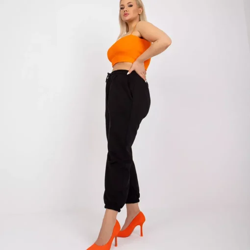 JEANS Housut | Plus!>Basic Ainhoa collegehousut musta