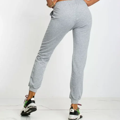 JEANS Housut>Basic Faster trikoohousut vaaleanharmaa
