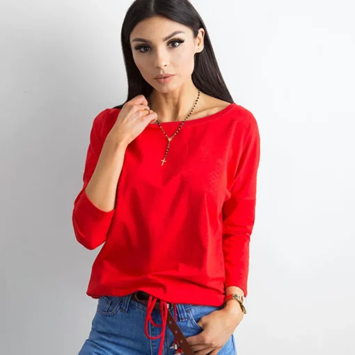JEANS Pitkähihaiset Paidat>Basic Fiona paita punainen