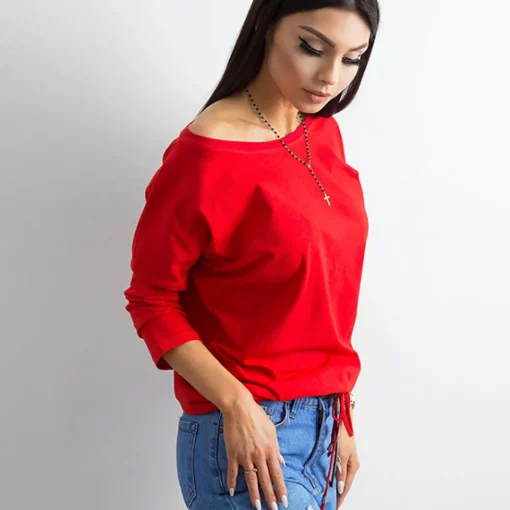 JEANS Pitkähihaiset Paidat>Basic Fiona paita punainen