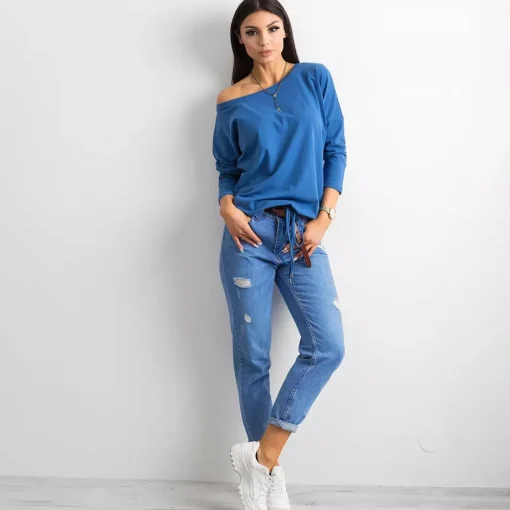 JEANS Pitkähihaiset Paidat>Basic Fiona paita sininen