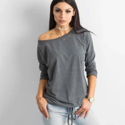 JEANS Pitkähihaiset Paidat>Basic Fiona paita tummanharmaa