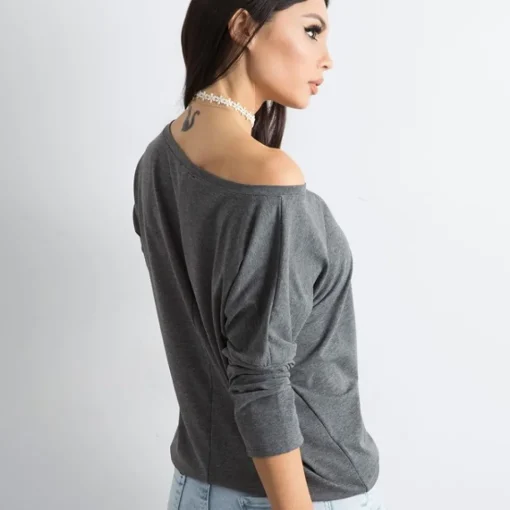JEANS Pitkähihaiset Paidat>Basic Fiona paita tummanharmaa