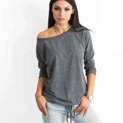 JEANS Pitkähihaiset Paidat></noscript>Basic Fiona paita tummanharmaa
