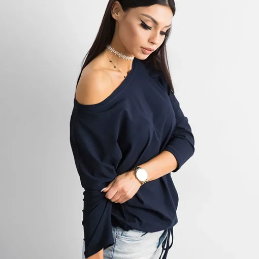 JEANS Pitkähihaiset Paidat>Basic Fiona paita tummansininen