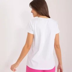 JEANS Lyhythihaiset Paidat Ja Topit>Basic Fiore t-paita valkoinen
