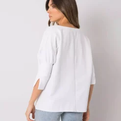 JEANS Pitkähihaiset Paidat></noscript>Basic Hassina trikoopaita valkoinen