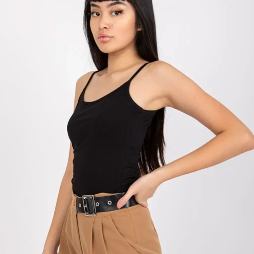 JEANS Lyhythihaiset Paidat Ja Topit>Basic Indiana toppi musta