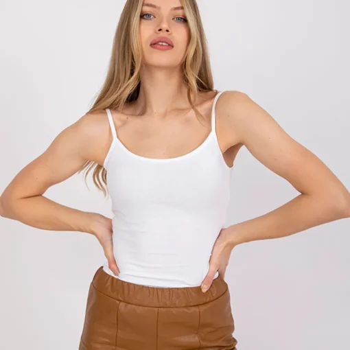 JEANS Lyhythihaiset Paidat Ja Topit>Basic Indiana toppi valkoinen