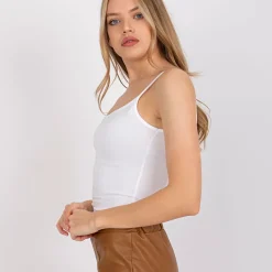 JEANS Lyhythihaiset Paidat Ja Topit></noscript>Basic Indiana toppi valkoinen