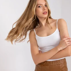 JEANS Lyhythihaiset Paidat Ja Topit></noscript>Basic Indiana toppi valkoinen