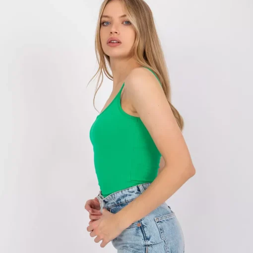 JEANS Lyhythihaiset Paidat Ja Topit>Basic Indiana toppi vihreä