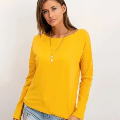 JEANS Pitkähihaiset Paidat>Basic Karla paita mustard