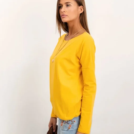 JEANS Pitkähihaiset Paidat>Basic Karla paita mustard