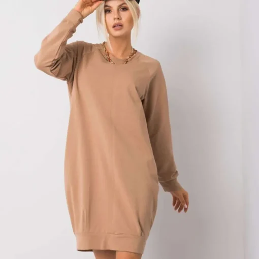 JEANS Pitkähihaiset Paidat | Minimekot>Basic Kristina pitkä trikoopaita kameli