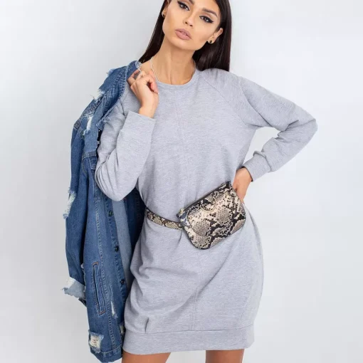 JEANS Pitkähihaiset Paidat | Minimekot>Basic Kristina pitkä trikoopaita vaaleanharmaa