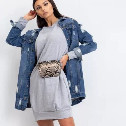 JEANS Pitkähihaiset Paidat | Minimekot></noscript>Basic Kristina pitkä trikoopaita vaaleanharmaa