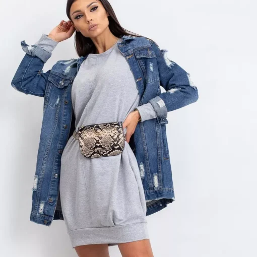 JEANS Pitkähihaiset Paidat | Minimekot>Basic Kristina pitkä trikoopaita vaaleanharmaa