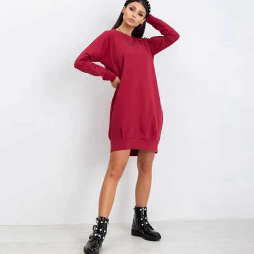 JEANS Pitkähihaiset Paidat | Minimekot>Basic Kristina pitkä trikoopaita viininpunainen