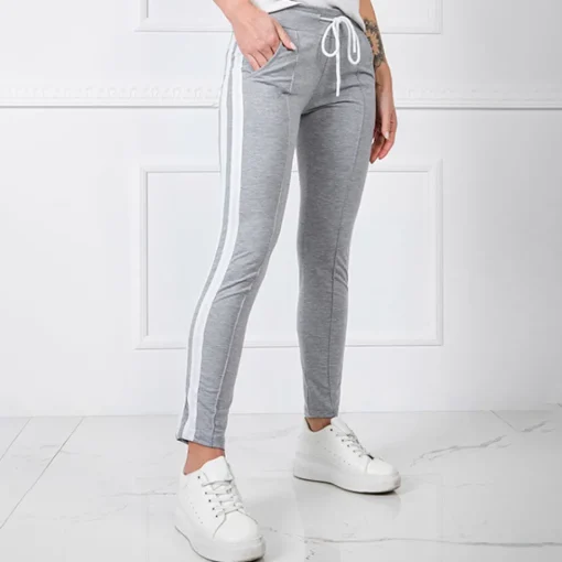 JEANS Housut>Basic Laney housut vaaleanharmaa