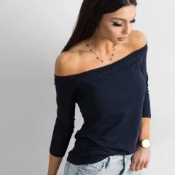JEANS Pitkähihaiset Paidat>Basic Live Off Shoulder paita navy