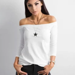 JEANS Pitkähihaiset Paidat>Basic Live Off Shoulder paita valkoinen