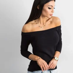 JEANS Pitkähihaiset Paidat>Basic Live Off Shoulder paita musta