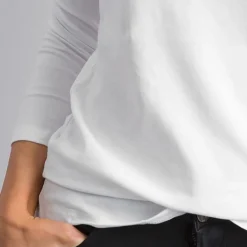 JEANS Pitkähihaiset Paidat>Basic Live Off Shoulder paita valkoinen