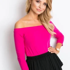 JEANS Pitkähihaiset Paidat>Basic Live Off Shoulder paita fuksia